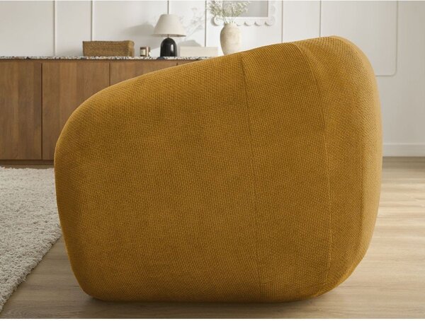 Ženilková rozkladacia pohovka v horčicovej farbe 228 cm Neyo – Bobochic Paris