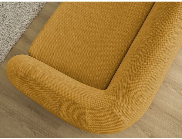 Ženilková rozkladacia pohovka v horčicovej farbe 228 cm Neyo – Bobochic Paris