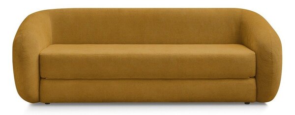 Ženilková rozkladacia pohovka v horčicovej farbe 228 cm Neyo – Bobochic Paris