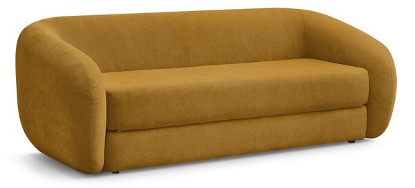 Ženilková rozkladacia pohovka v horčicovej farbe 228 cm Neyo – Bobochic Paris