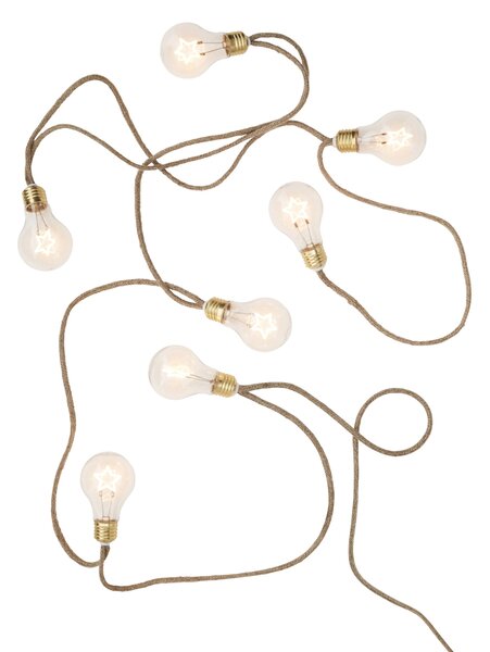 Svetelná reťaz Filament Stars – 7 žiaroviek