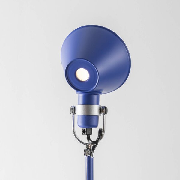 Stolová lampa Artemide Tolomeo Micro, modrá, Modrá, Pracovňa / Kancelária, Hliník, Dizajn, Stolová lampa