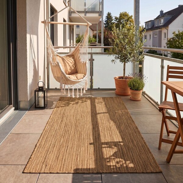 Hnedý vnútorný a vonkajší koberec 80x150 cm Mira 1450 – Ayyildiz Carpets