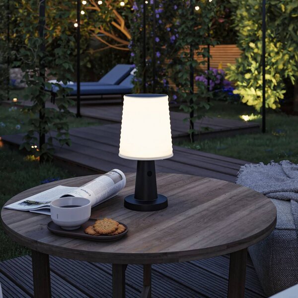 Ilanga Solárny článok Lampa Anthracite - Paulmann, Čierna, Plast, Moderný, Stojacie svietidlo