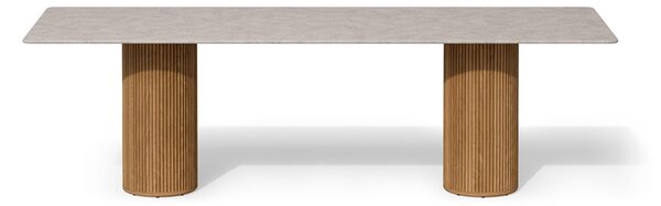 Tribu Barový stôl Otto, Tribu, obdĺžnikový 320x110x93 cm, rám teak, doska keramika dekor scisto