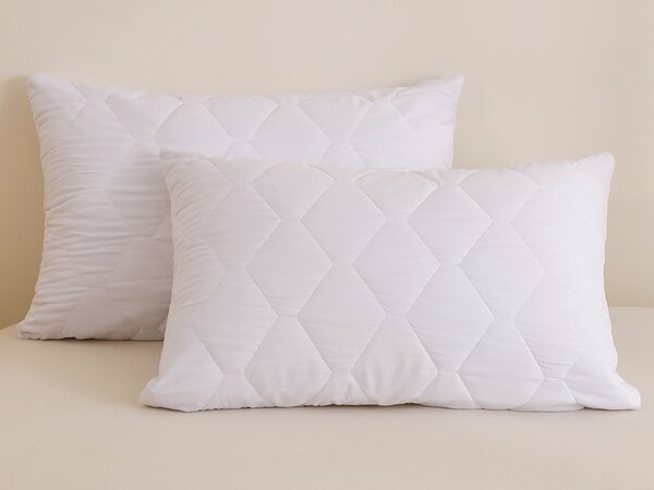 XPOSE® Prešívaný chránič vankúša - biely 50x70 cm