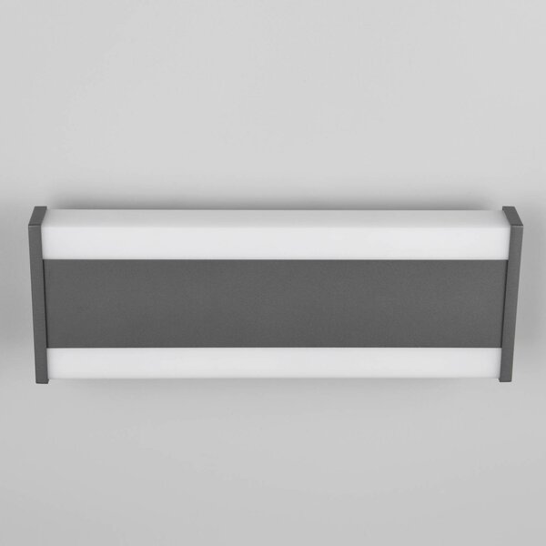 LED vonkajšie nástenné svietidlo DAWSON, 30 cm, antracitová IP54 hore/dole, Čierna, Hliník, Moderný, Nástenné svietidlo