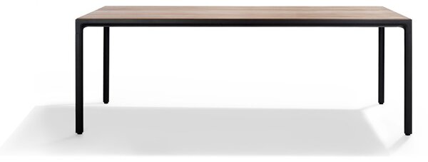 Tribu Jedálenský stôl Illum, Tribu, obdĺžnikový 212x71x76 cm, rám hliník farba white, doska teak