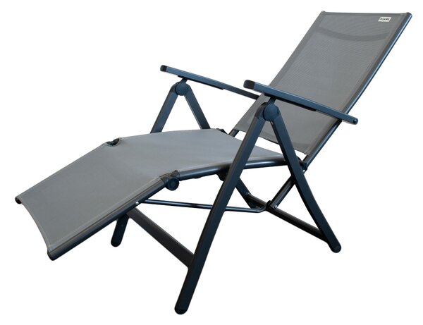 Doppler ACTIVE relaxačné záhradné kreslo antracit/sivá Doppler