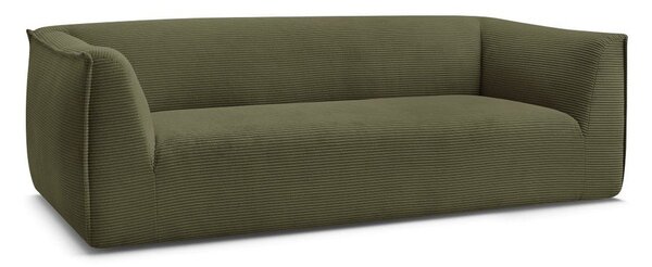 Zelená menčestrová pohovka 242 cm Giorgia – Bobochic Paris