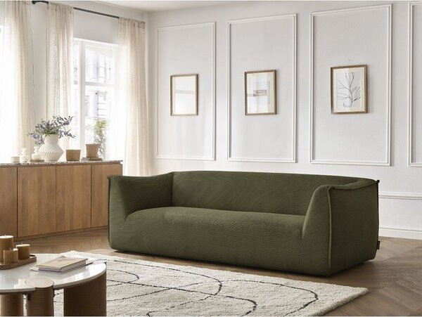 Zelená menčestrová pohovka 242 cm Giorgia – Bobochic Paris