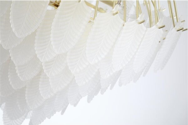 Searchlight 48970-6SB - Luster na reťazi FEATHER 6xE14/60W/230V
