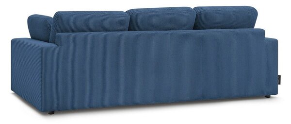 Modrá menčestrová pohovka 250 cm Belair – Bobochic Paris