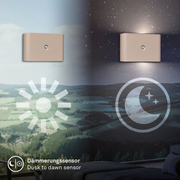 Briloner 3878011 - LED nabíjateľné nástenné svietidlo so senzorom CHAT LED/3W/5V 2000 mAh béžová