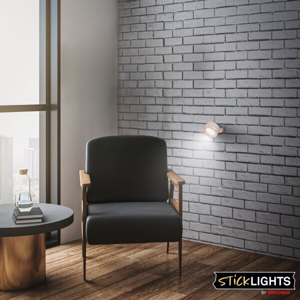 Briloner 3896011 - LED stmievateľné nabíjateľné nástenné svietidlo LED/1,6W/5V 1500 mAh béžová