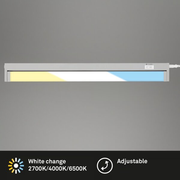 Brilo - LED podskrinkové svietidlo LED/6W/230V 2700/4000/6500K 54,5 cm strieborné