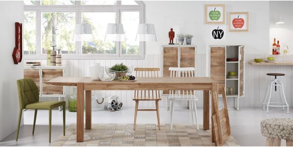 Rozkladací jedálenský stôl Kave Home, 120 x 75 cm