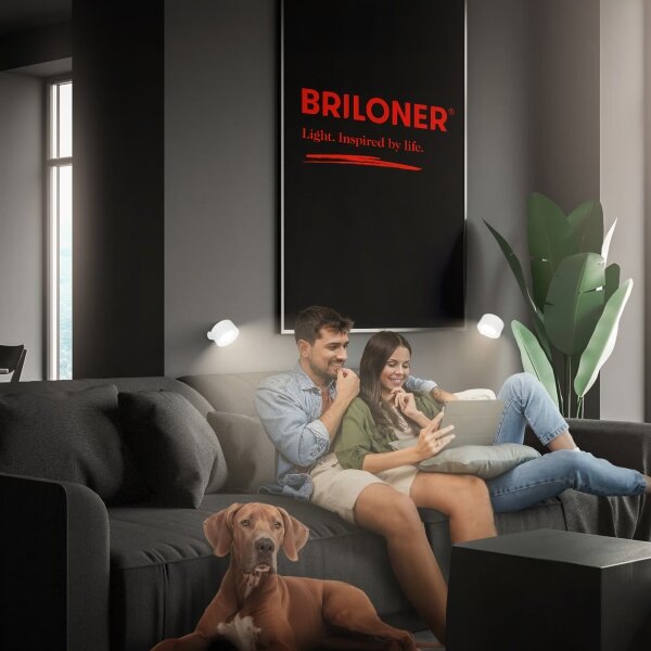 Briloner 3896016 - LED nabíjateľné stmievateľné nástenné svietidlo TARI LED/1,6W/5V 1500 mAh biela
