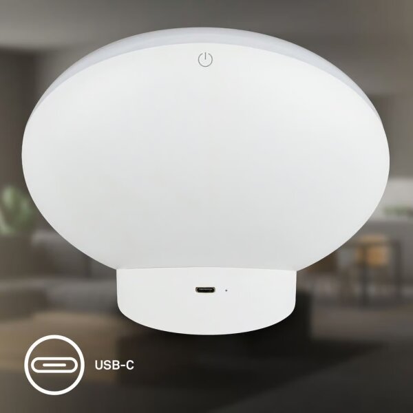 Brilo - LED RGBIC Stmievateľná stolná lampa TARA LED/6W/230V 3000-6500K biela + DO