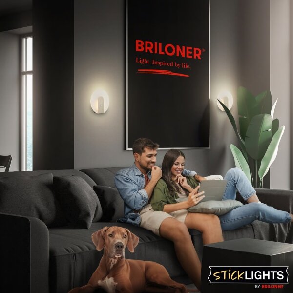 Briloner 3889012 - LED dobíjateľné nástenné svietidlo so senzorom TARO LED/2,5W/5V 1800 mAh matné