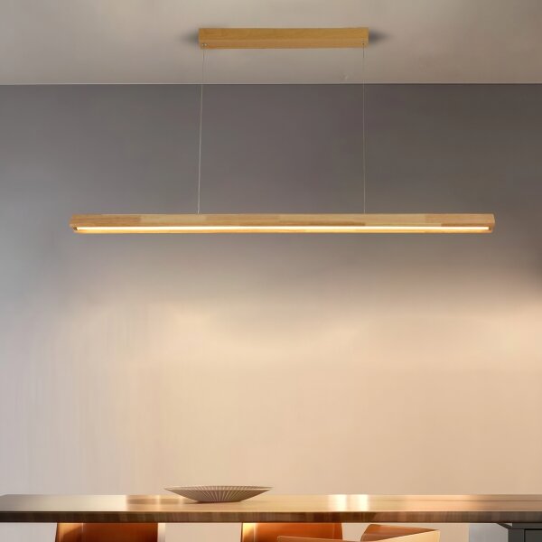 Brilagi - LED luster na lanku UMEA WOOD LED/30W/230V 120 cm drevo
