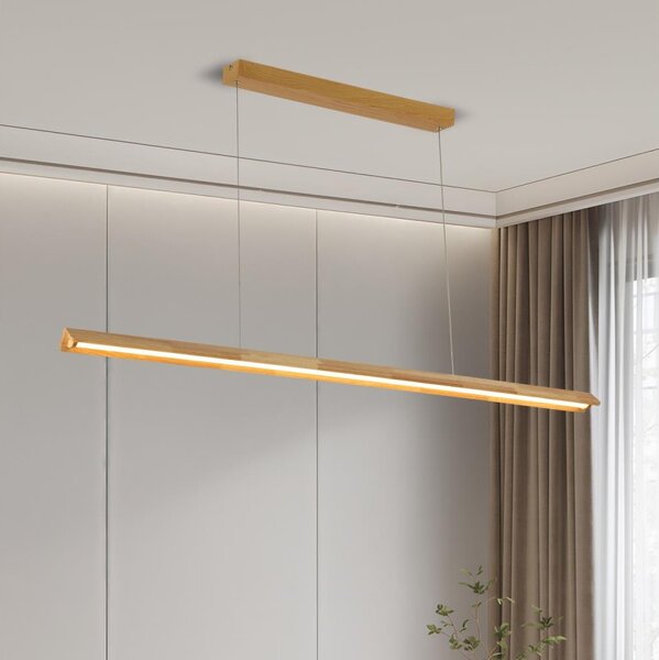 Brilagi - LED luster na lanku UMEA WOOD LED/40W/230V 150 cm drevo