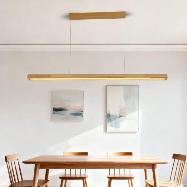 Brilagi - LED luster na lanku UMEA WOOD LED/30W/230V 120 cm drevo