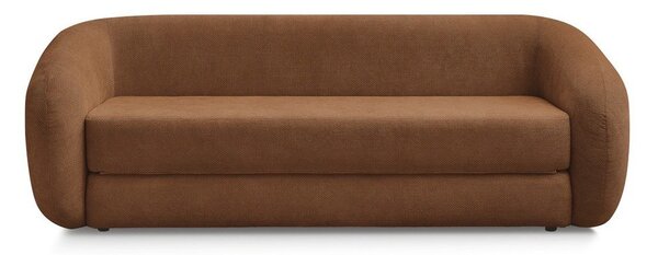 Oranžová ženilková rozkladacia pohovka 228 cm Neyo – Bobochic Paris