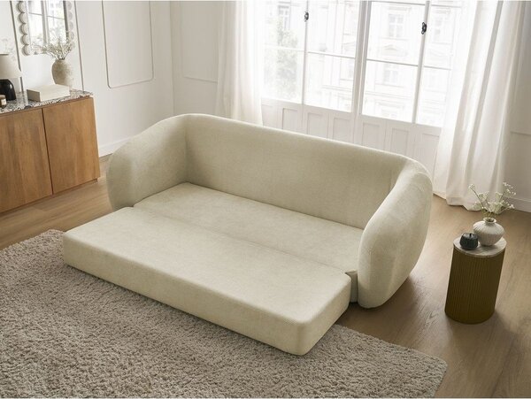 Taupe ženilková rozkladacia pohovka 228 cm Neyo – Bobochic Paris
