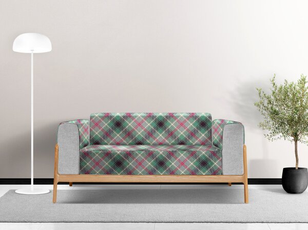 Ervi gobelínový prehoz na sedačku/posteľ - Tradičný zelený tartan