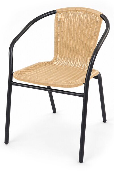 Linder Exclusiv Záhradná stolička RATAN Dark Grey/Beige