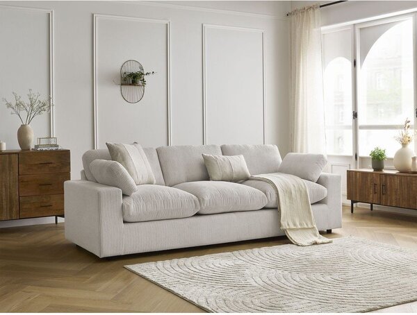 Béžová menčestrová pohovka 250 cm Belair – Bobochic Paris