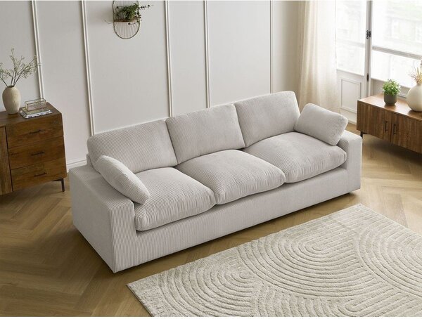 Béžová menčestrová pohovka 250 cm Belair – Bobochic Paris