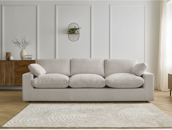 Béžová menčestrová pohovka 250 cm Belair – Bobochic Paris