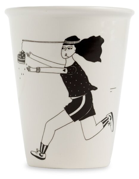 Porcelánový hrnček Motivation is key 220 ml