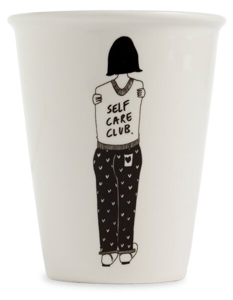 Porcelánový hrnček Self Care club 220 ml