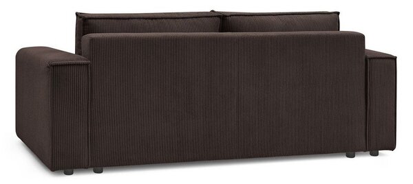 Taupe menčestrová rozkladacia pohovka 245 cm Nihad – Bobochic Paris