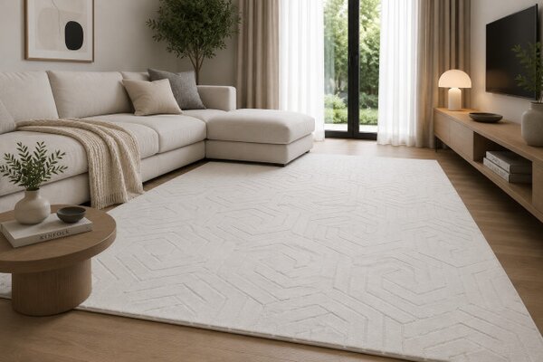 Koberec ZEN GARDEN 2401 biely