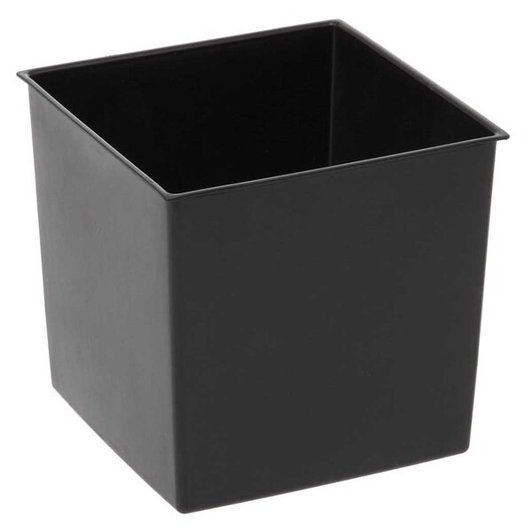 PLASTOVÝ KVETINÁČ FLORE 25X25 CM IMITÁCIA BETÓNU ČIERNA