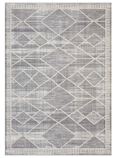 Dekorstudio Moderný koberec do obývačky FLAIR 178 - sivý Rozmer koberca: 80x150cm