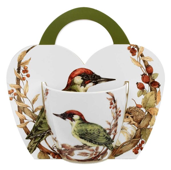 Porcelánový hrnček Woodpecker 460 ml