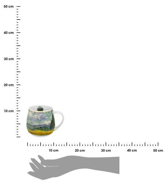 Porcelánový hrnček Van Gogh Wheat Field 430 ml