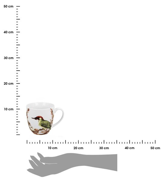 Porcelánový hrnček Woodpecker 460 ml