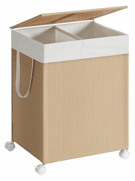 Kôš na bielizeň na kolieskach Deborah 2x50 l