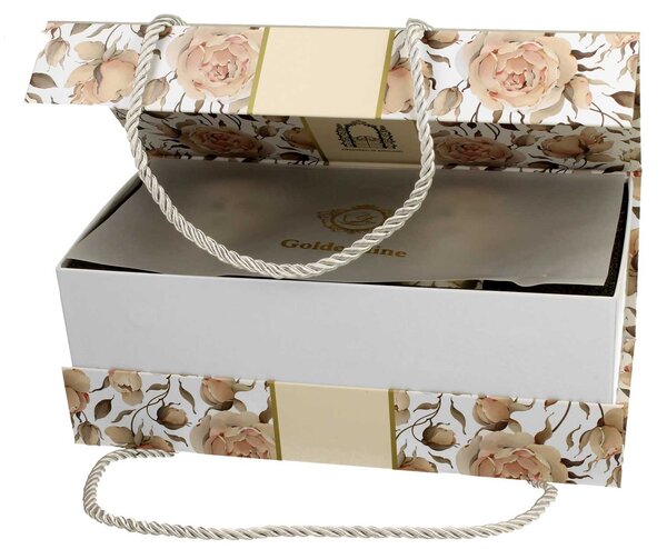 Porcelánový hrnček na nohe Royal English Roses White 320 ml sada 2ks
