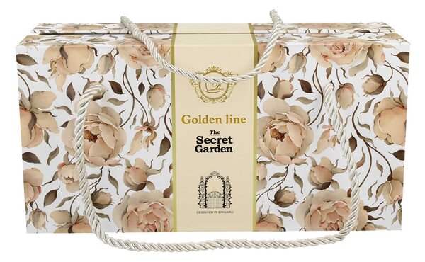 Porcelánový hrnček na nohe Royal English Roses White 320 ml sada 2ks