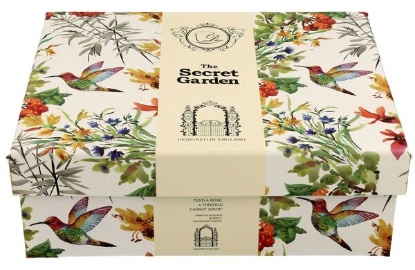 Porcelánová šálka s podšálkou Secret Garden 90 ml sada 2ks