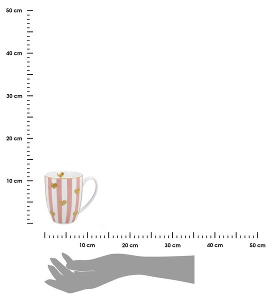 Porcelánový hrnček Little Hearts 360 ml