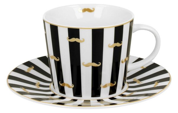 Porcelánová šálka s podšálkou Moustache 250 ml