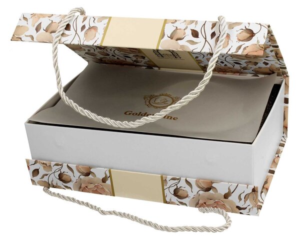 Porcelánová šálka na nohe s podšálkou English Roses White 90 ml sada 2ks
